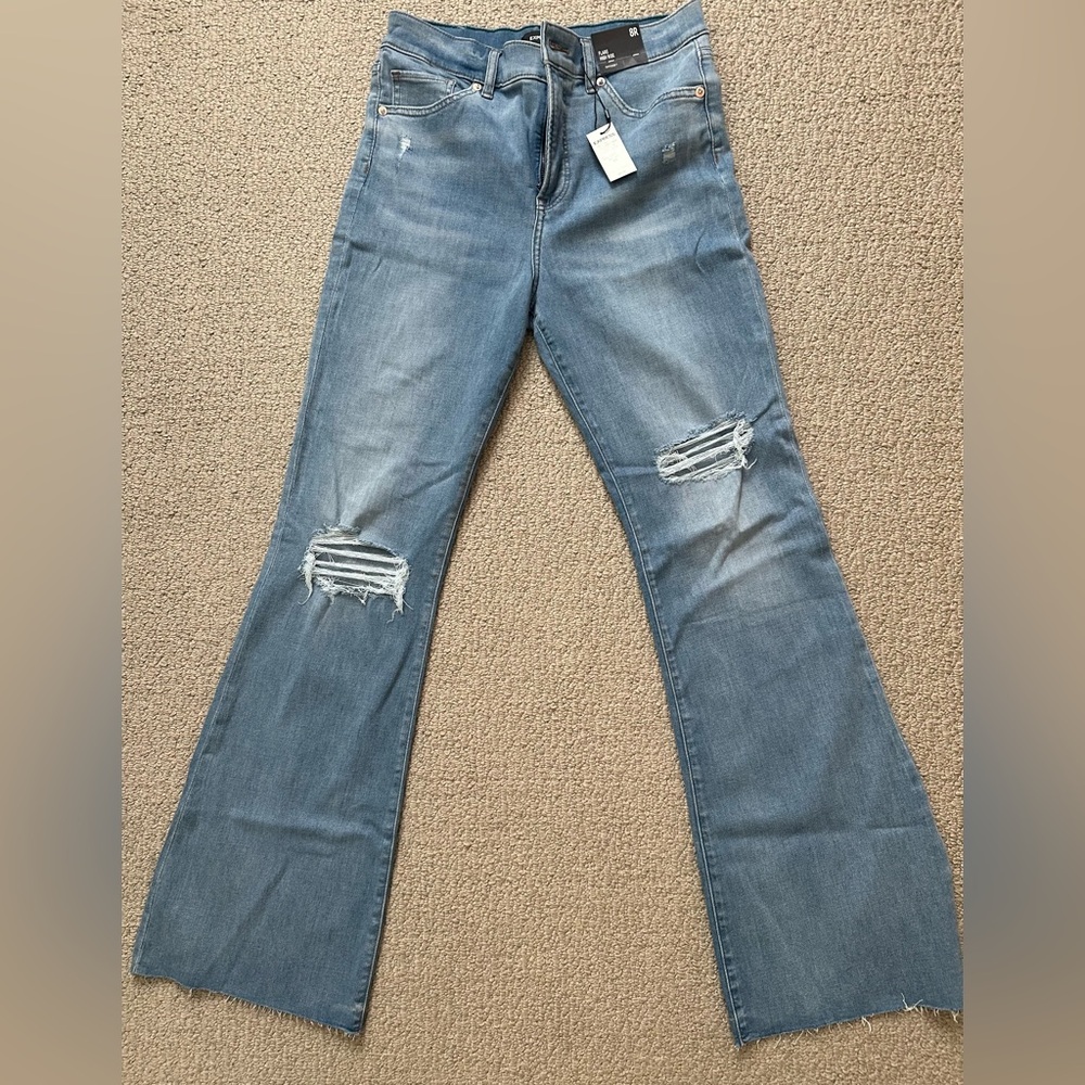 Women's Blue Distressed Jeans
